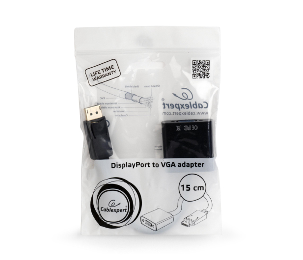GEMBIRD GEMBIRD Adapter Display Port VGA/bialy A-DPM-VGAF-02-W # - 1384471 - zdjęcie 2
